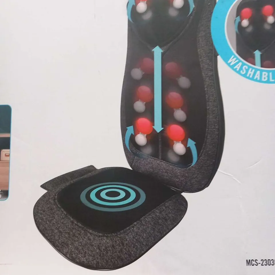 BOXED HOMEDICS SHIATSU NECK AND BACK MASSAGER WITH HEAT MCS-2303CC-GB