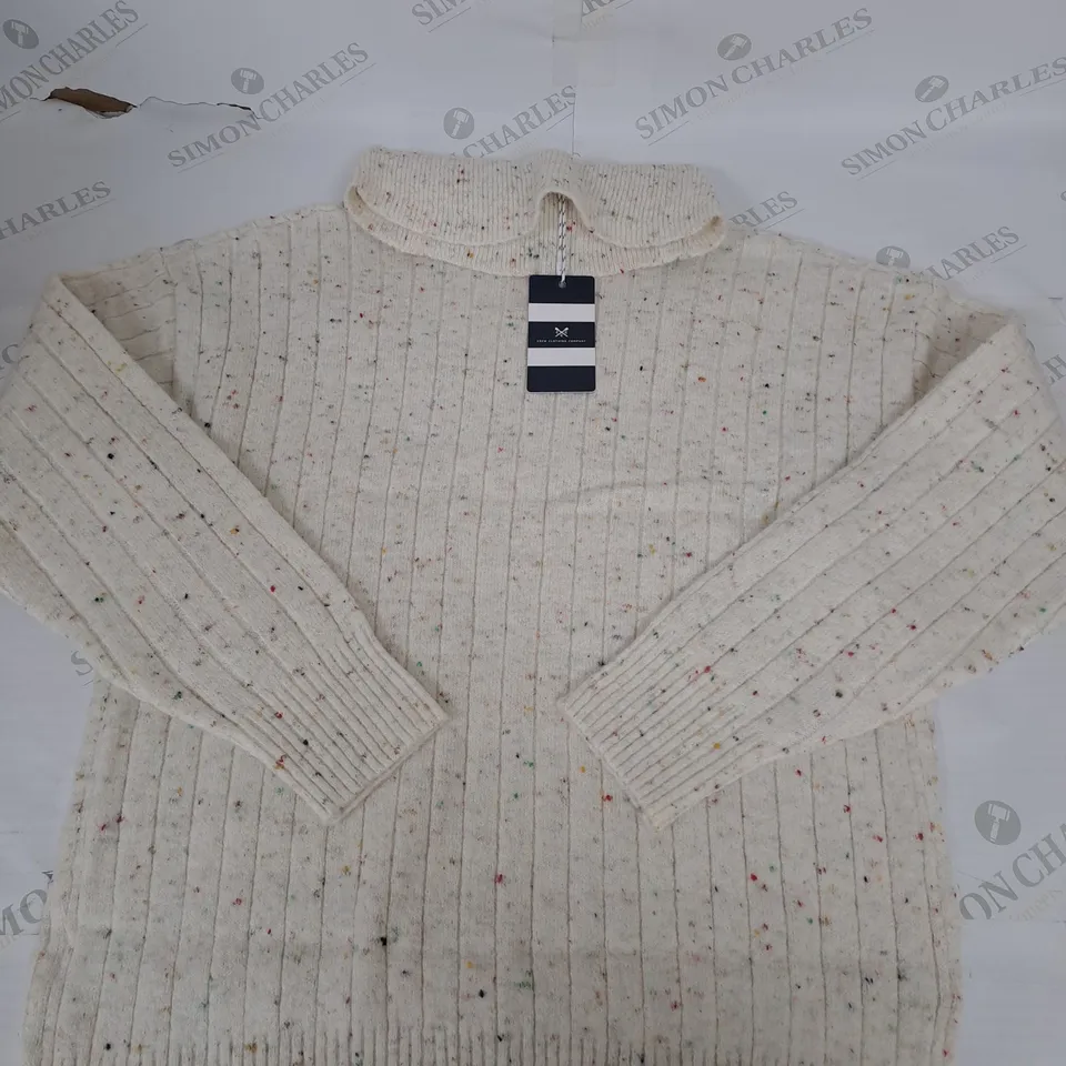 CREW CLOTHING COMPANY NEPP SOFT ROLL NECK KNITTED JUMPER SIZE 12