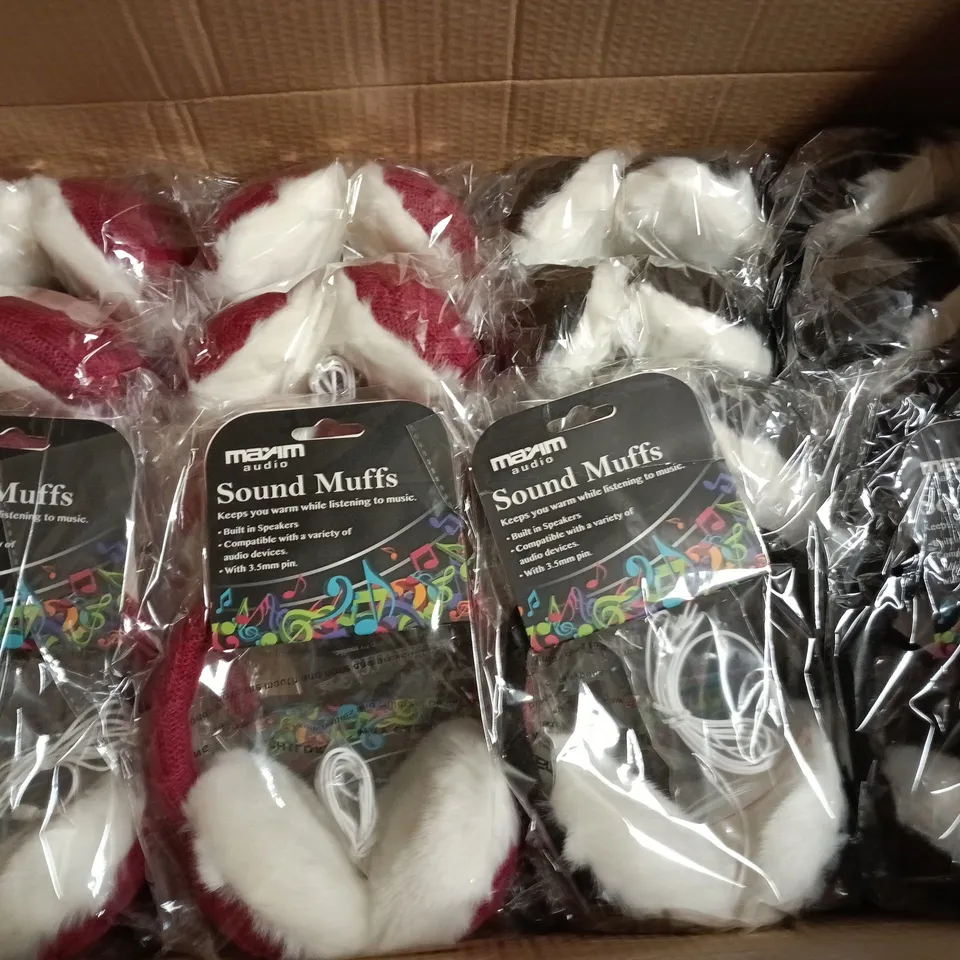 APPROXIMATELY 30 MAXIM AUDIO SOUND MUFFS 