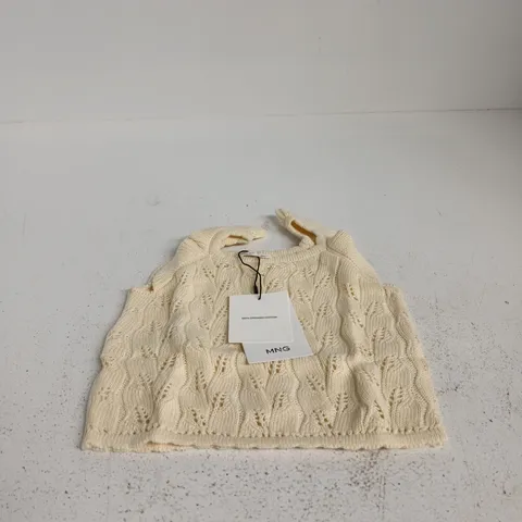 MNG CREAM KNITTED TOP, UK AGE 2-3 YEARS (98CM)