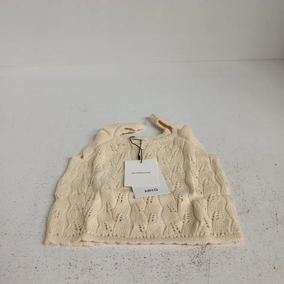 MNG CREAM KNITTED TOP, UK AGE 2-3 YEARS (98CM)