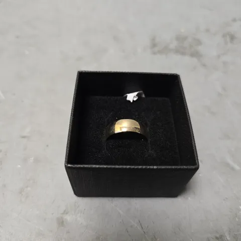 THE LOVE COLLECTION PERSONALISED 9CT YELLOW GOLD D SHAPE WED - SIZE UNSPECIFIED 