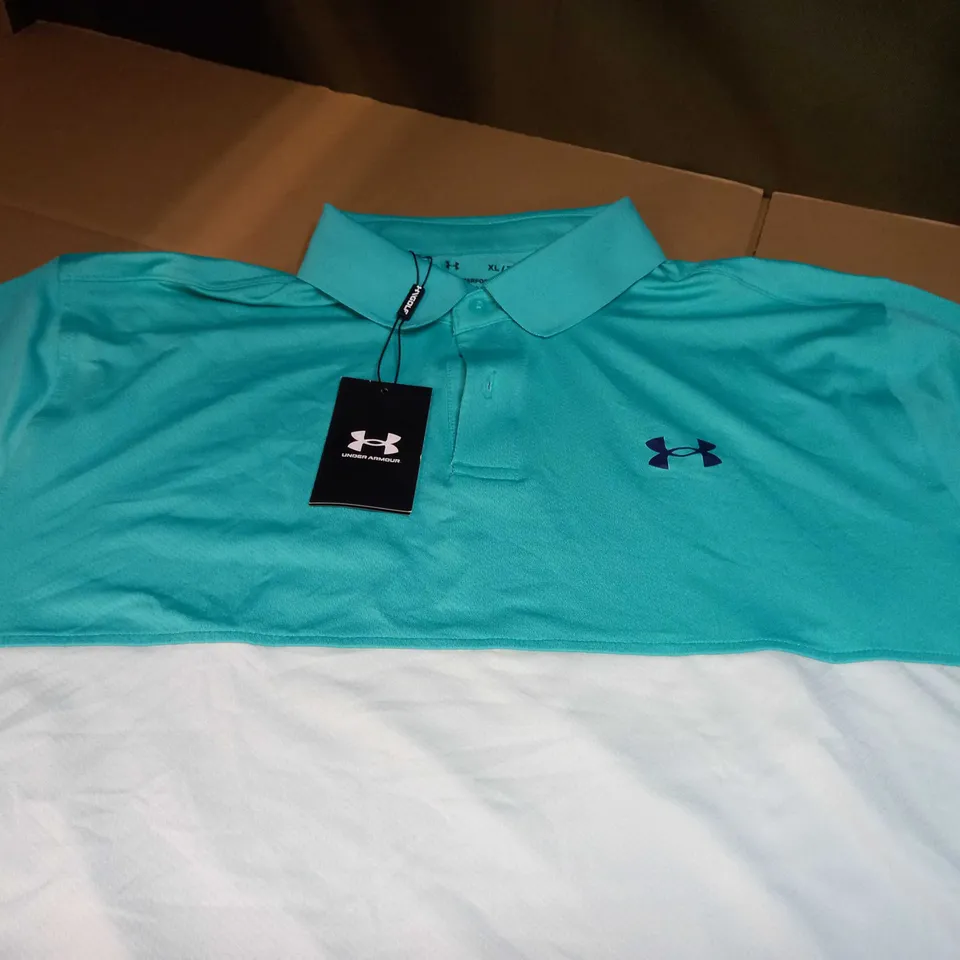 UNDER ARMOUR PERFORMANCE BLOCKED POLO - XL