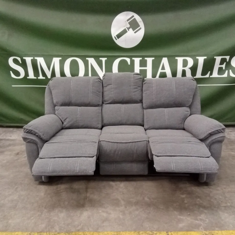 ALTOVESE 3 SEATER POLYESTER BLEND RECLINER SOFA