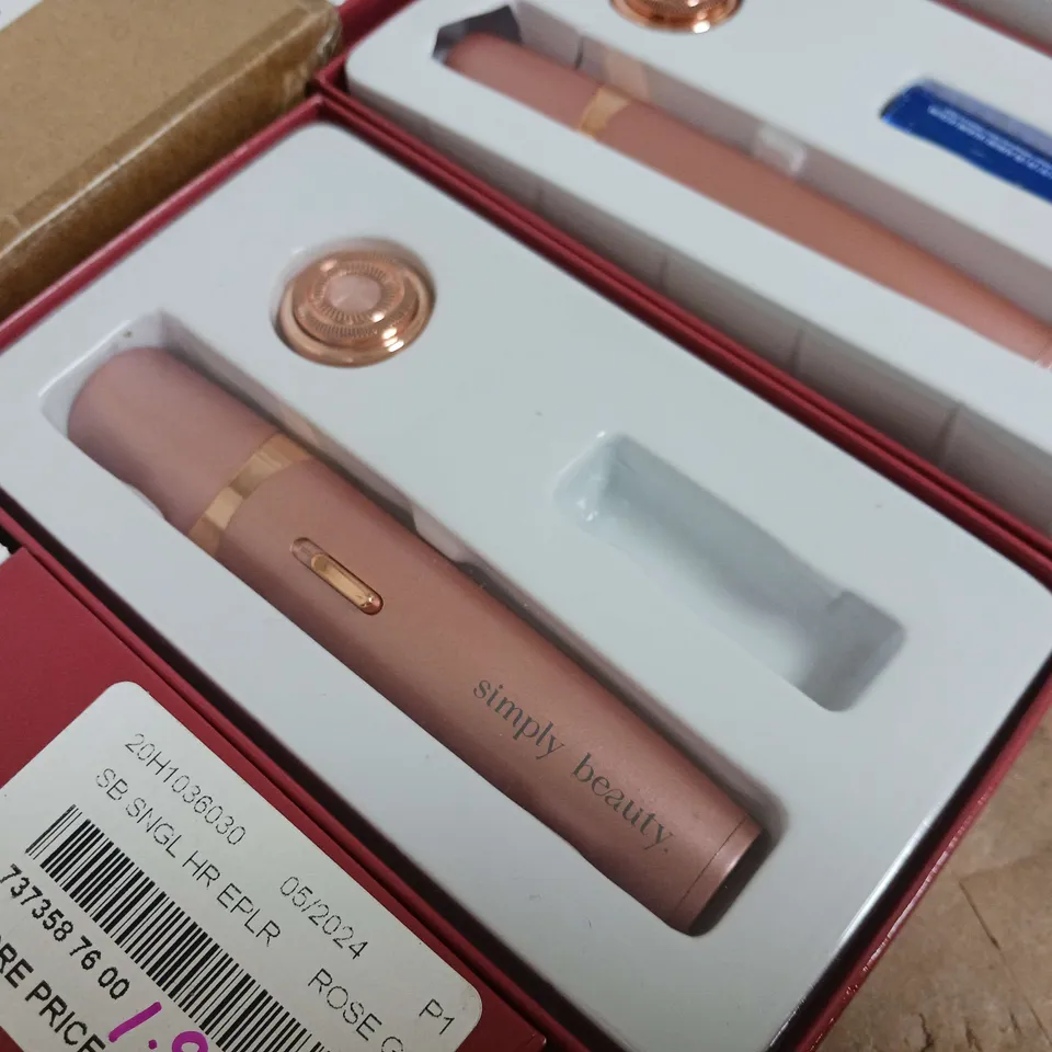 LOT OF 9 SIMPLY BEAUTY HAIR EPILATORS