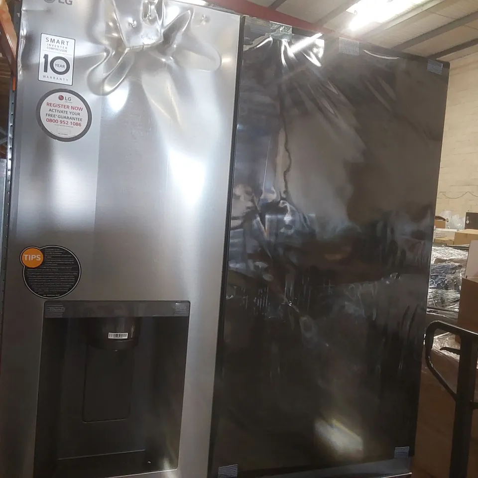 LG GSGV81PYLL AMERICAN STYLE SMART TOTAL NO FROST FRIDGE FREEZER - PRIME SILVER