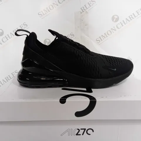 BOXED NIKE AIR MAX WOMENS 270'S IN BLACK- UK 8