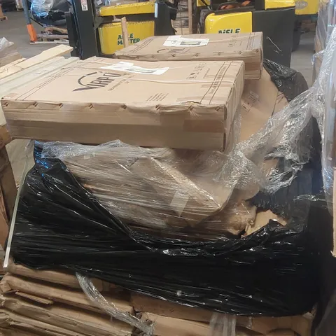 PALLET CONTAINING A VERY LARGE QUANTITY OF ASSORTED BATHROOM FURNITURE PARTS INCLUDING: SHOWER CABIN PARTS ECT