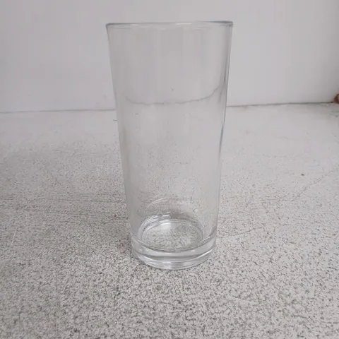 SET OF 6 TALL CLEAR GLASS HIGHBALL TUMBLERS