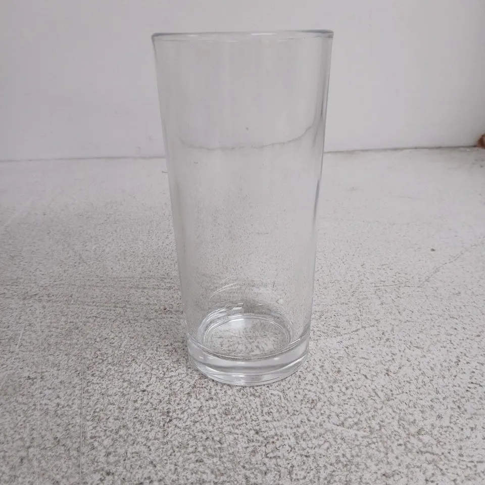 SET OF 6 TALL CLEAR GLASS HIGHBALL TUMBLERS