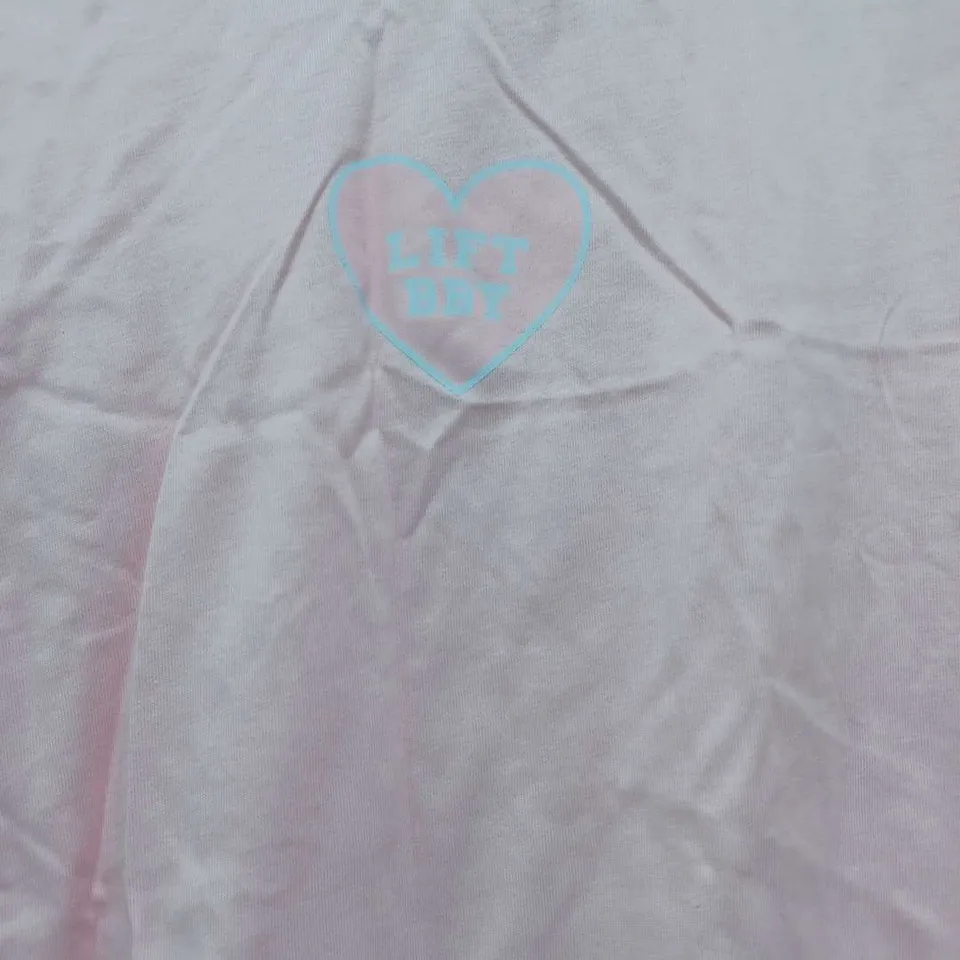 GYMSHARK LIFT BABY T-SHIRT IN PINK - XXL