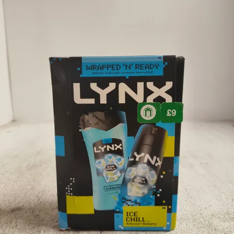 LYNX ICE CHILL 3-IN-1 BODY WASH & BODY SPRAY GIFT SET (150ML + 225ML)
