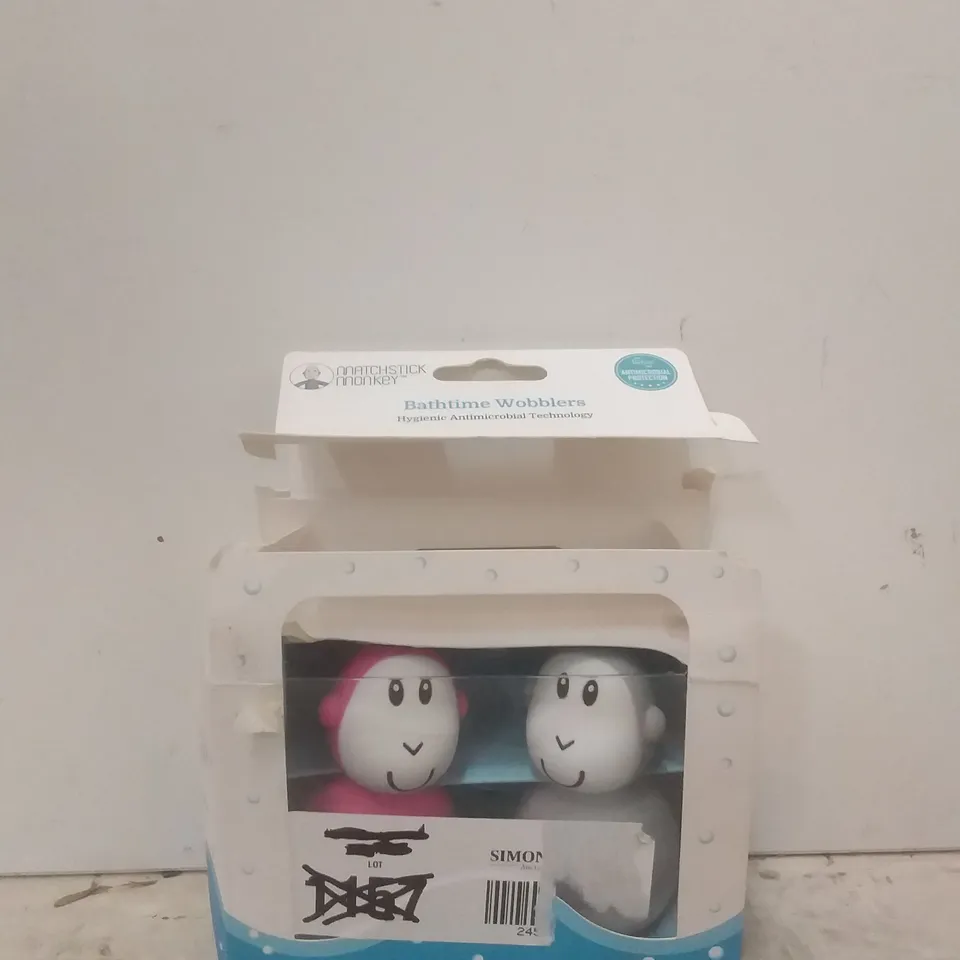 BOXED MATCHSTICK MONKEY BATHTIME WOBBLERS - ANTIMICROBIAL