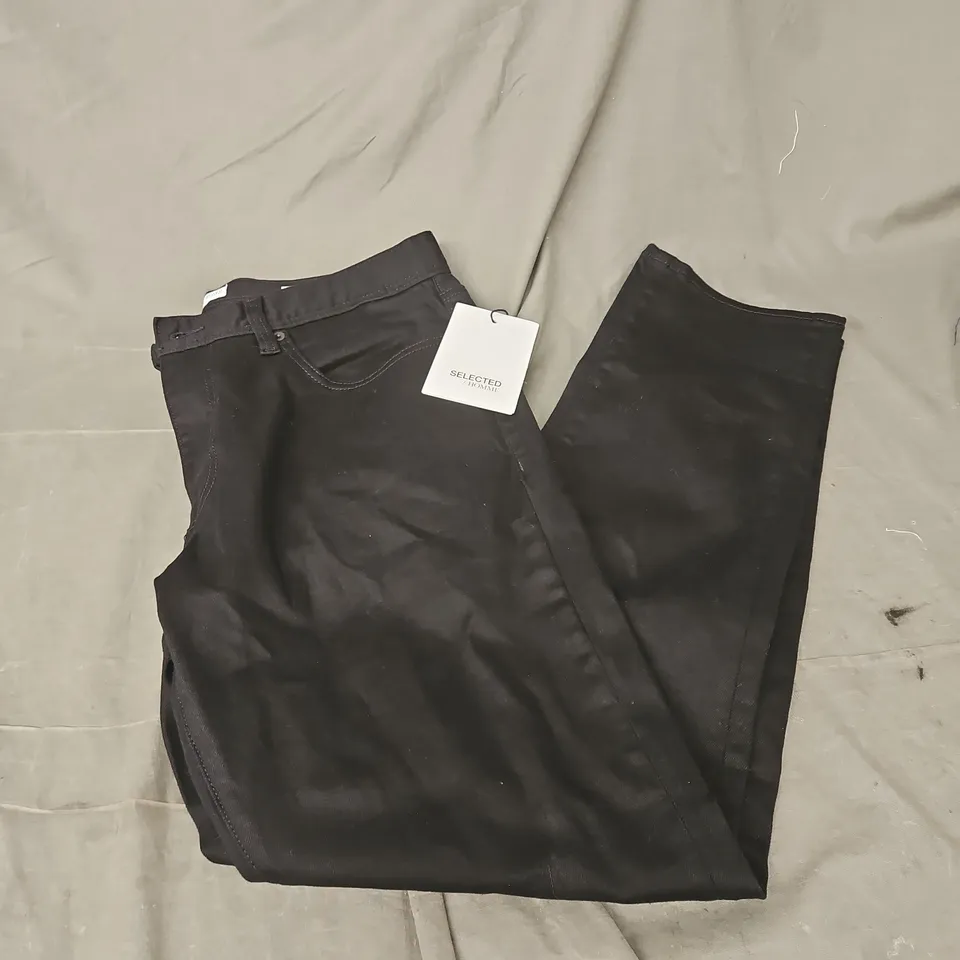 SELECTED HOMME SLIM LEON JEANS IN BLACK SIZE W36 L32