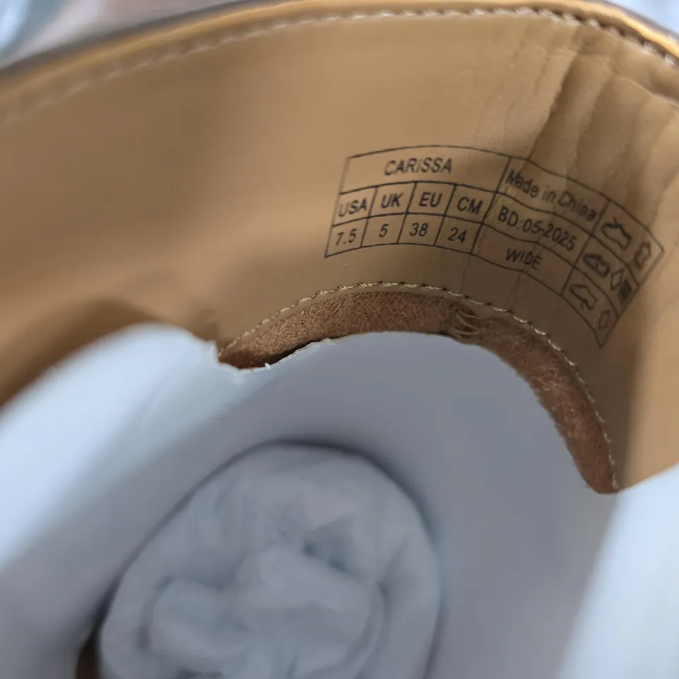 VIONIC CARISSA BROWN LEATHER ANKLE BOOTS – UK 5 (US 7.5)