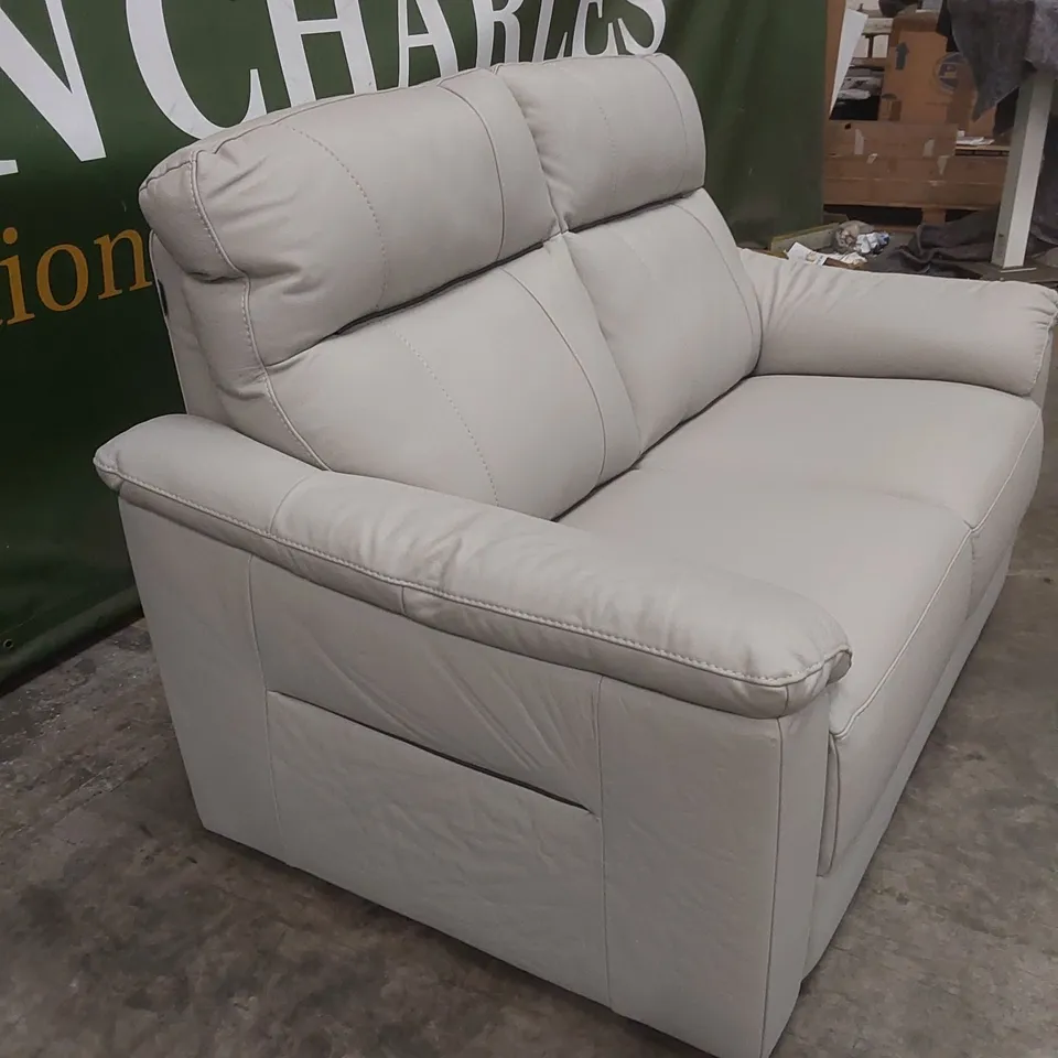QUALITY DESIGNER ITALIAN MADE 2 SEATER LEATHER SOFA