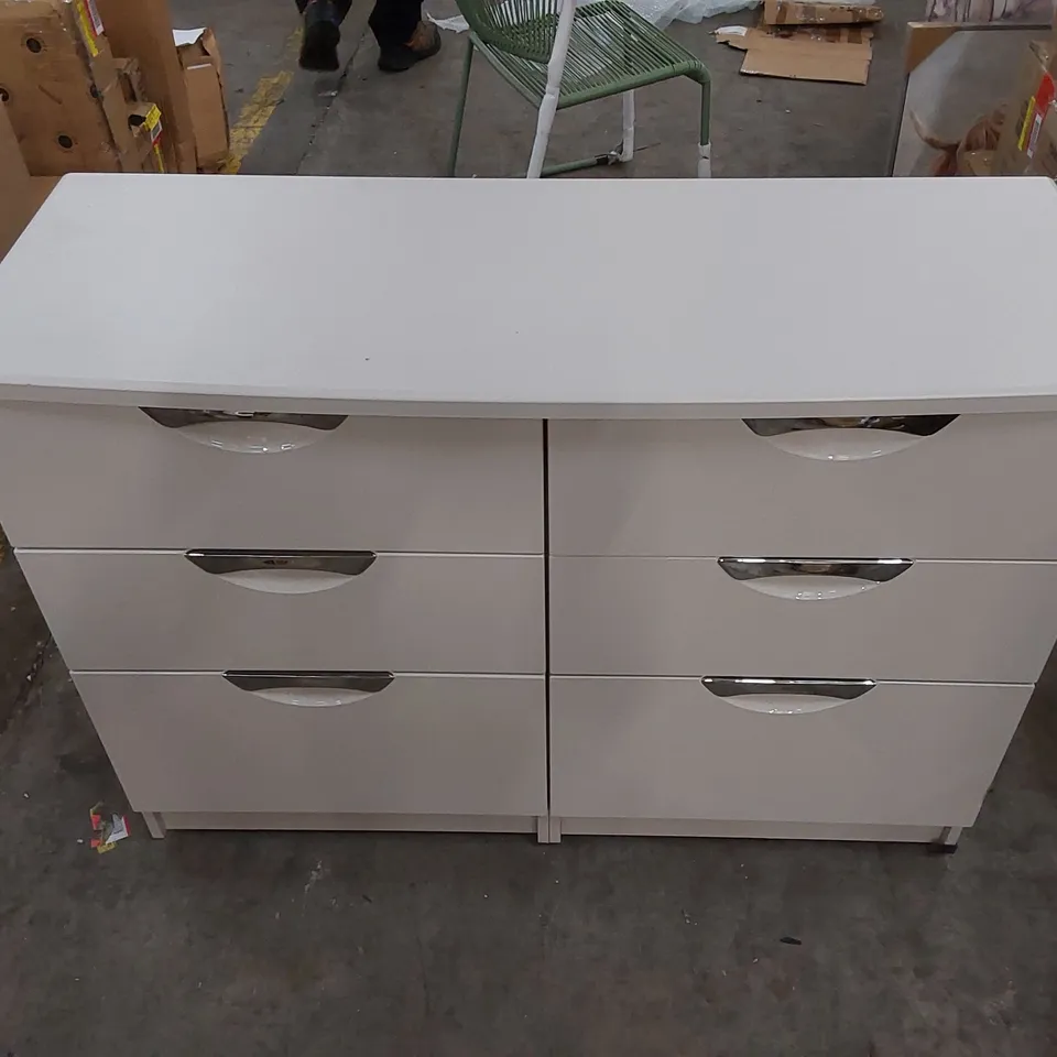 RATLEY 6-DRAWER CHEST OF DRAWERS - WHITE 