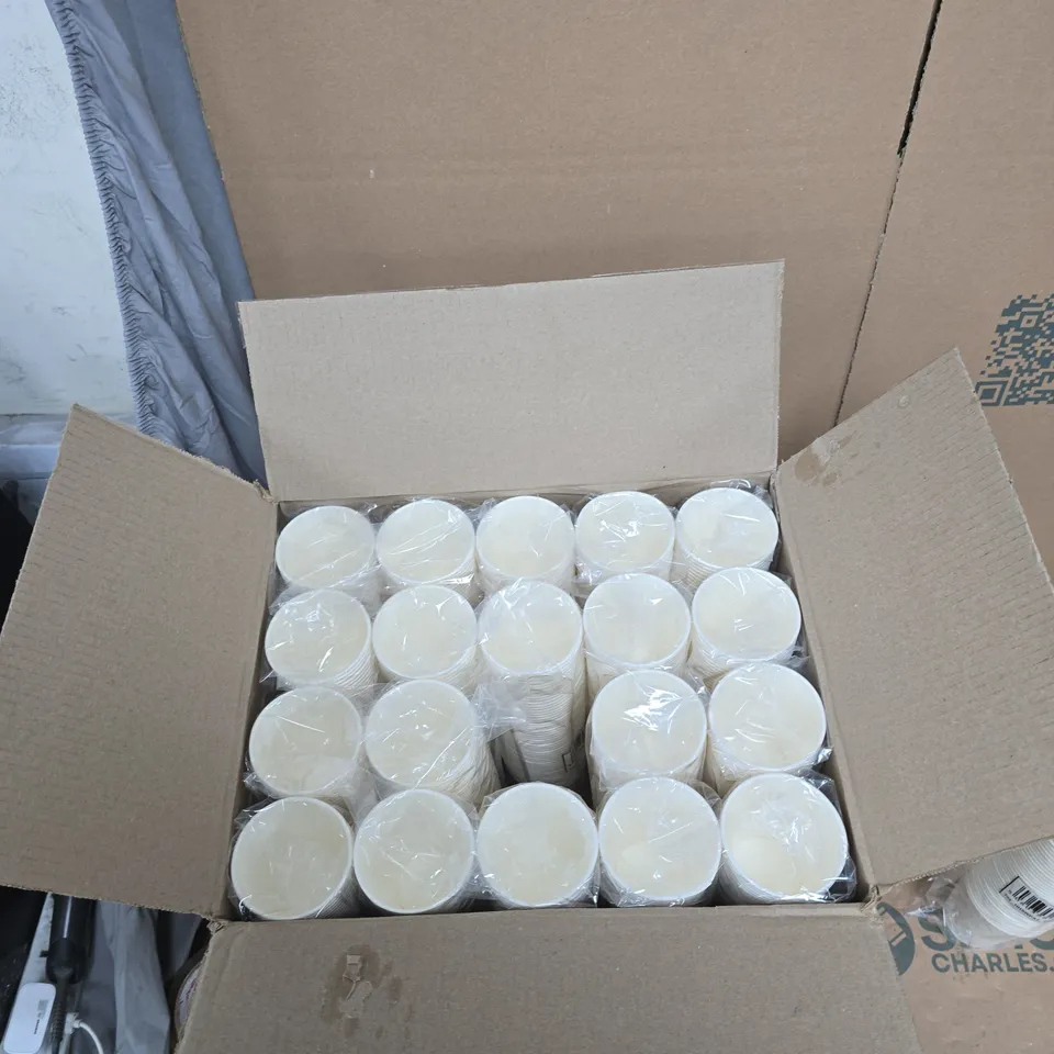 7OZ SINGLE WALL TALL PAPER CUPS – BOX OF 1000 (50 PER BAG, 20 BAGS PER BOX)