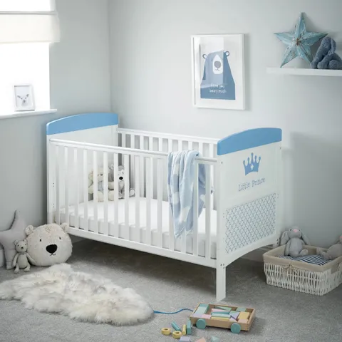 BOXED OBABY GRACE INSPIRE COT BED - LITTLE PRINCE (1 BOX)