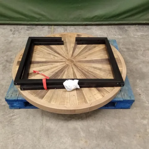 QUALITY DESIGNER ROUND WOODEN DINING TABLE