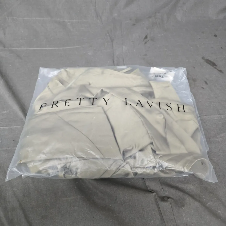 PRETTY LAVISH SHEREE MAXI BRIDESMAID DRESS – OLIVE, UK 10