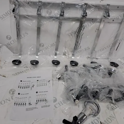 BOXED 6 BOTTLE DISPENSER FOR HOME BAR