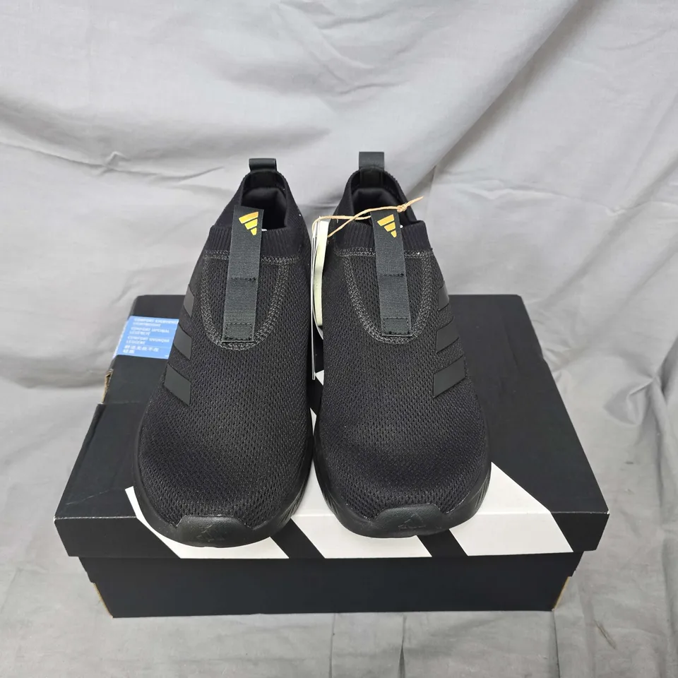 BOXED PAIR OF ADIDAS CLOUDFOAM MOVE SOCK TRAINERS IN BLACK - UK 6