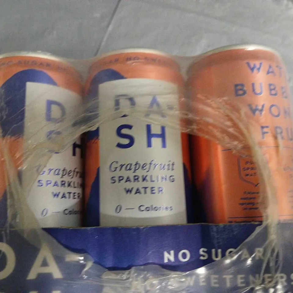 12-CAN PACK OF DA-SH GRAPEFRUIT SPARKLING WATER