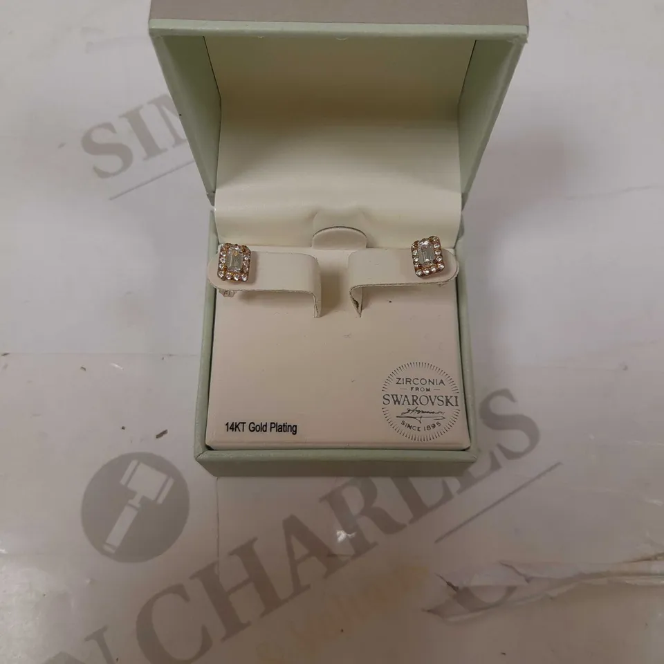 KIERA COUTURE 14K ROSE GOLD PLATED EARRINGS