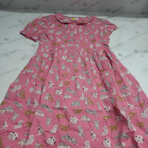 MINI BODEN ANIMAL PRINT DRESS SIZE 11-12 YEARS