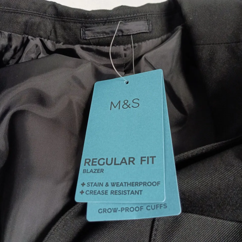 M&S REGULAR FIT BLAZER, KIDS' UK 11-12 YEARS – STAIN & WEATHERPROOF, GROW-PROOF CUFFS 