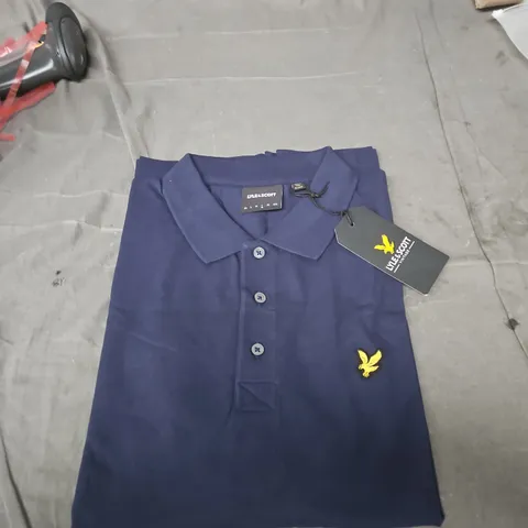 LYLE & SCOTT POLO SHIRT – NAVY – UK SIZE M