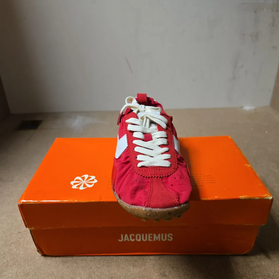 NIKE WOMENS JACQUEMUS MOON SHOE RED UK 4.5 BOXED