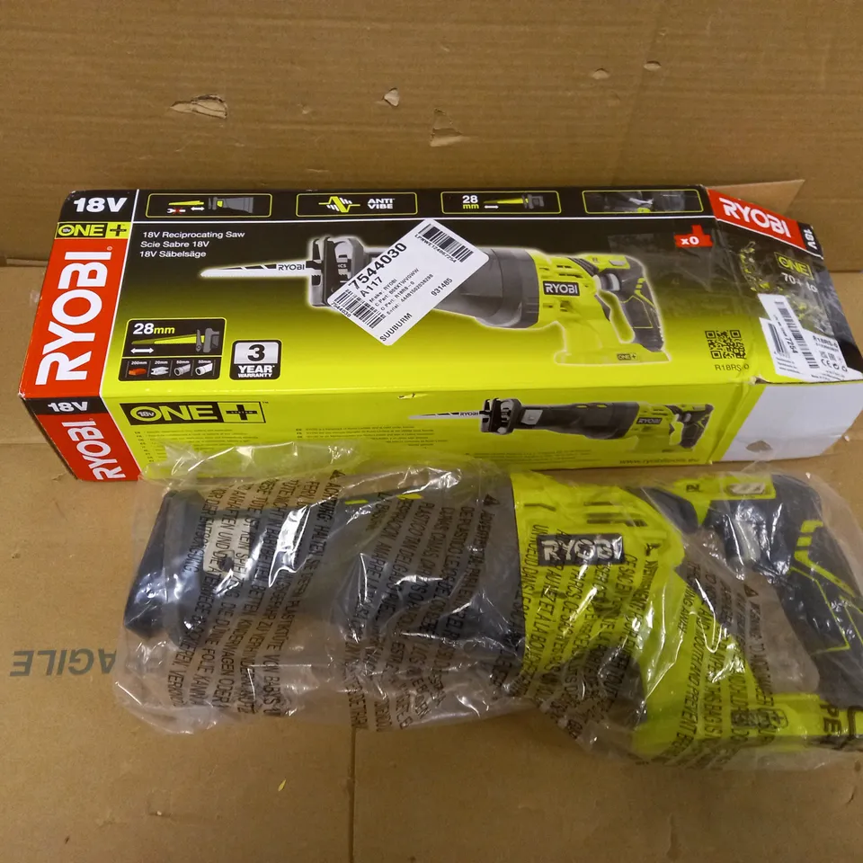 RYOBI R18RS-0 ONE+ 18V CORDLESS RECIPROCATING SAW 