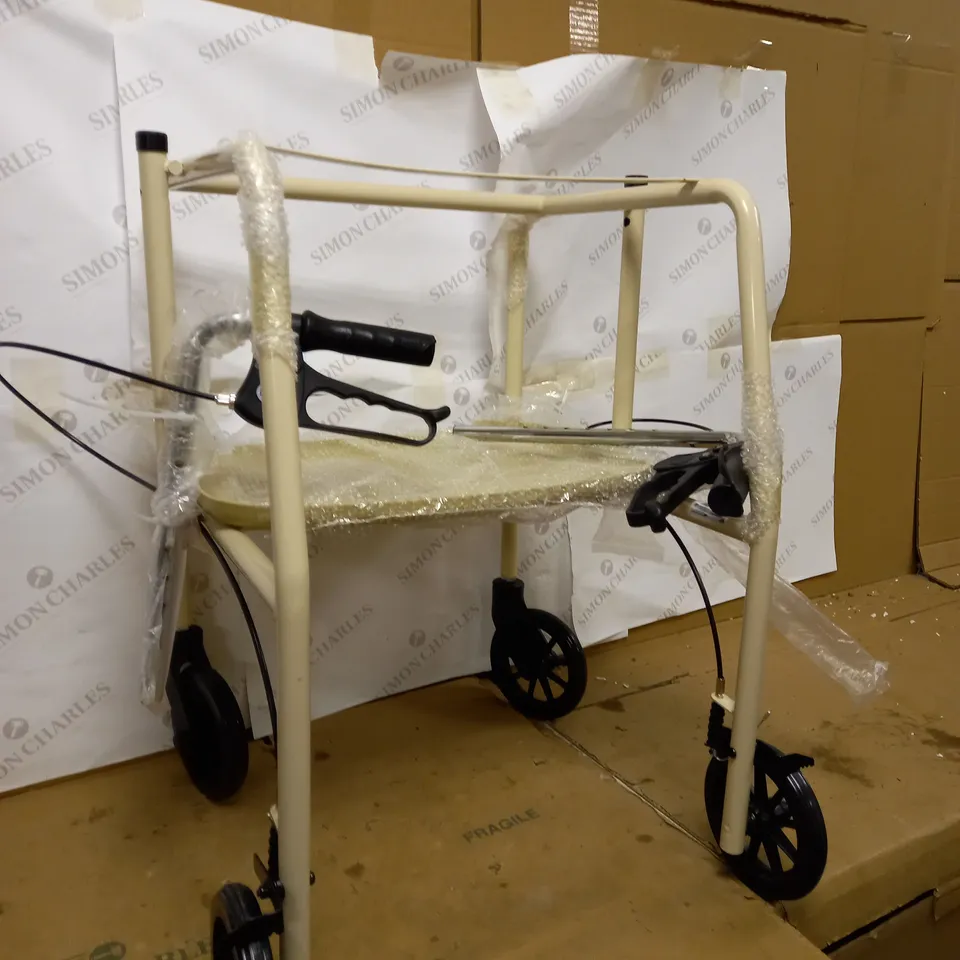 HOMECRAFT 4 WHEELED WALKING FRAME WITH TROLLEY 