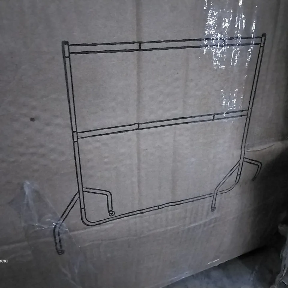 BOXED ROLLING CLOTHES RACKS 216 X 150CM