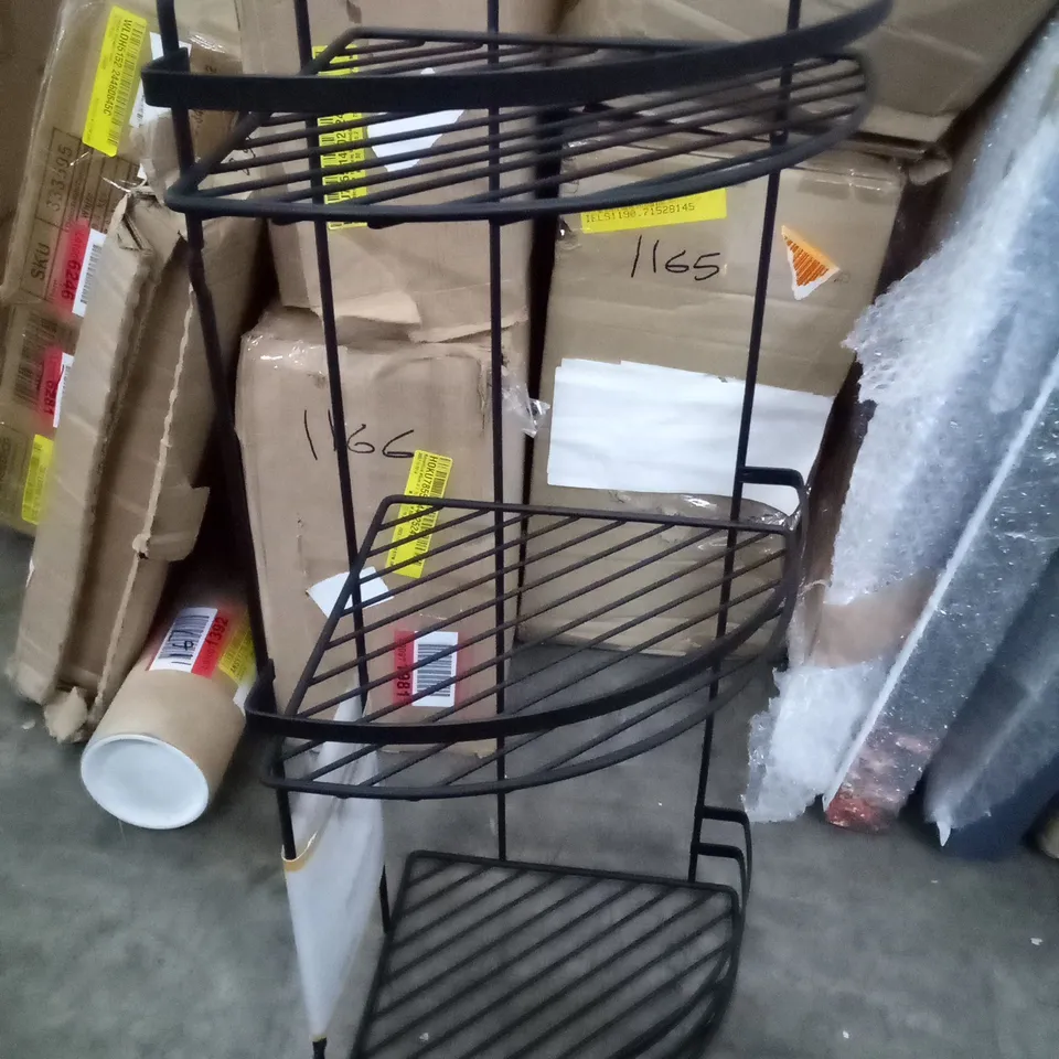 BOXED INNES DRILL/ SCREW STAINLESS STEEL CORNER SHOWER SHELF