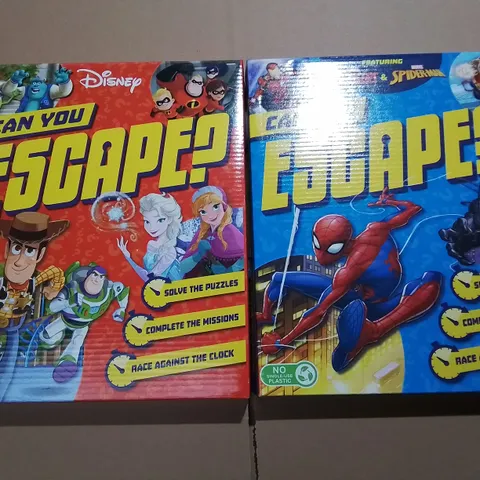 LARGE QUANTITY OF DISNEY AND MARVEL CAN YOU ESCAPE SETS