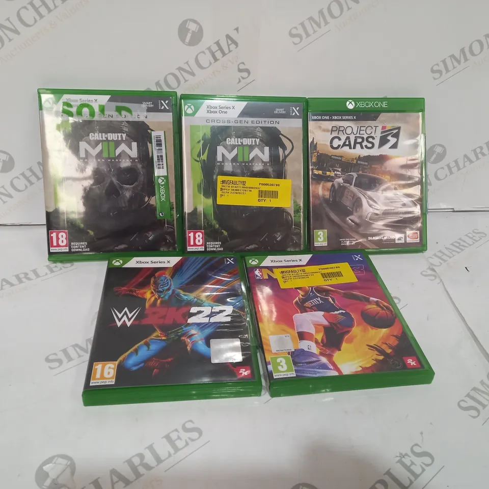 5 ASSORTED XBOX GAMES