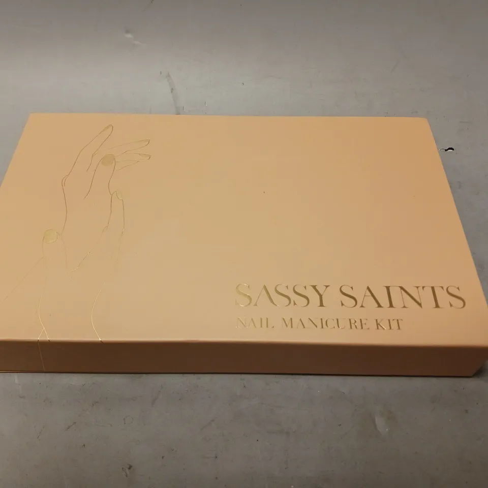 BOXED SASSY SAINTS NAIL MANICURE KIT
