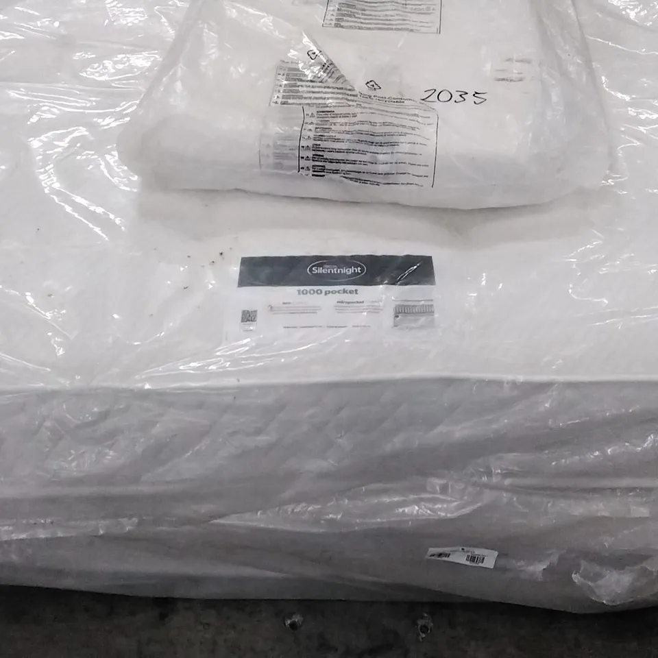 QUALITY BAGGED SILENTNIGHT 1000 POCKET ECO COMFORT KING SIZE 5FT MATTRESS