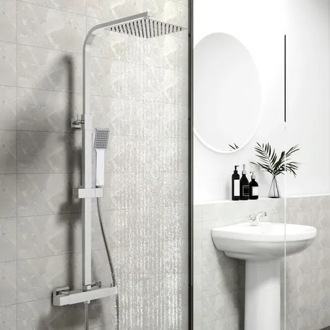 BOXED BELFRY BATHROOM KHRONOS THERMOSTATIC SHOWER WITH ADJUSTABLE SHOWER HEAD