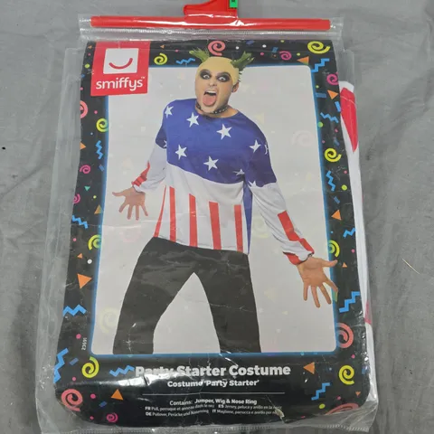 SMIFFYS PARTY STARTER COSTUME – USA FLAG PRINT, MEDIUM