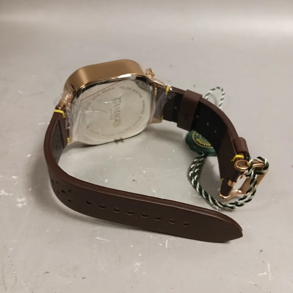 GAMAGES ASTUTE BROWN DIAL WATCH 