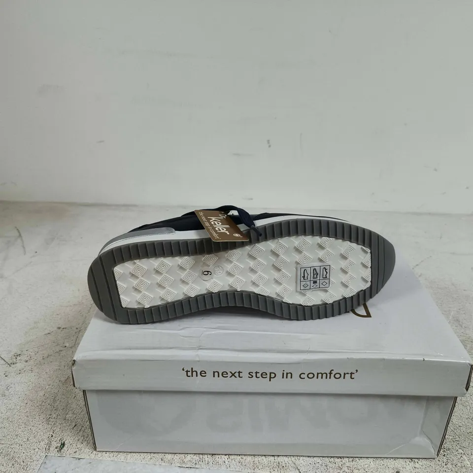 DR KELLER MARTINA TRAINERS NAVY UK 6 BOXED