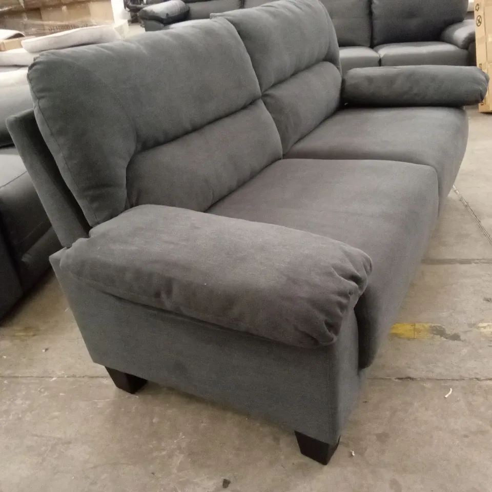 AUSTIN 3 SEATER SOFA, SLATE GREY CLASSIC PLUSH FABRIC