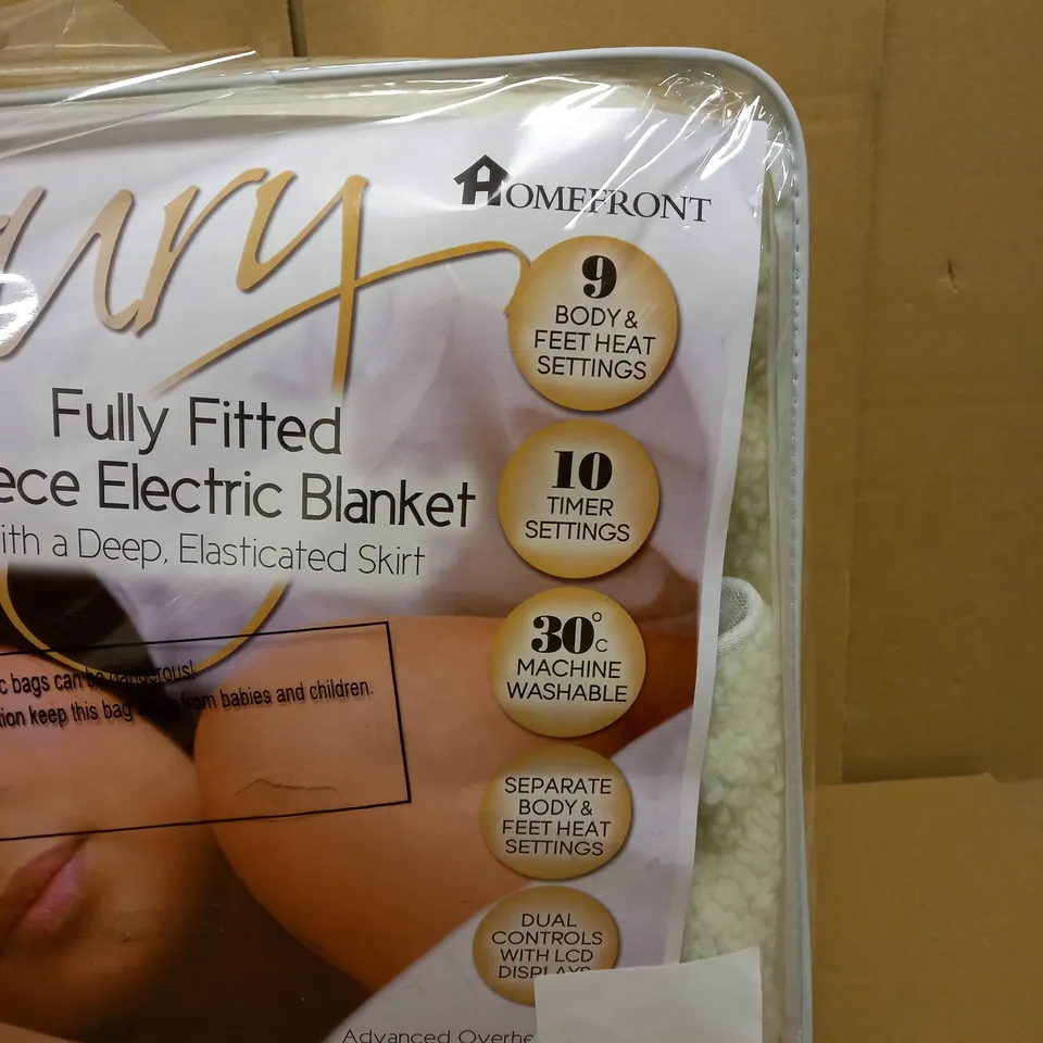 HOMEFRONT LUXURY FULLY HEATED FLEECE ELECTRIC BLANKET
