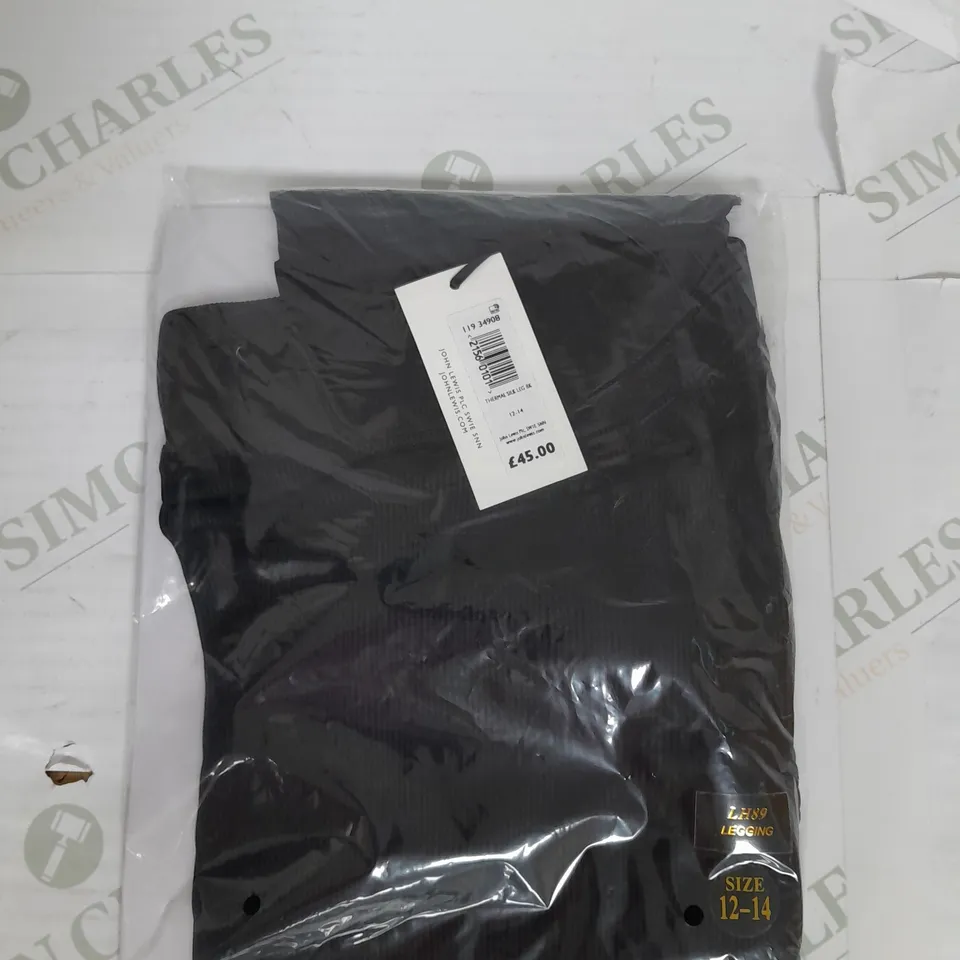 JOHN LEWIS THERMAL LEGGINGS IN BLACK SIZE 12-14 RRP £45