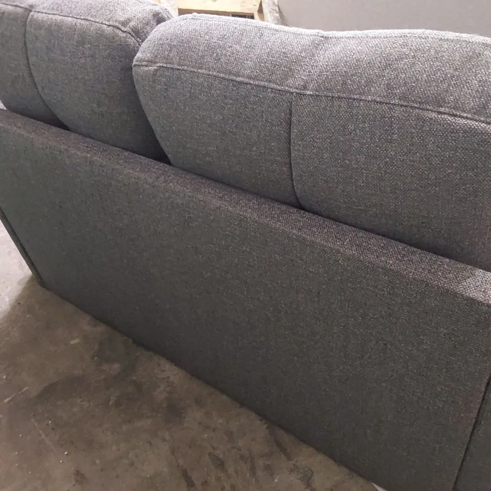 DESIGNER TWO SEATER SOFA GREY FABRIC 