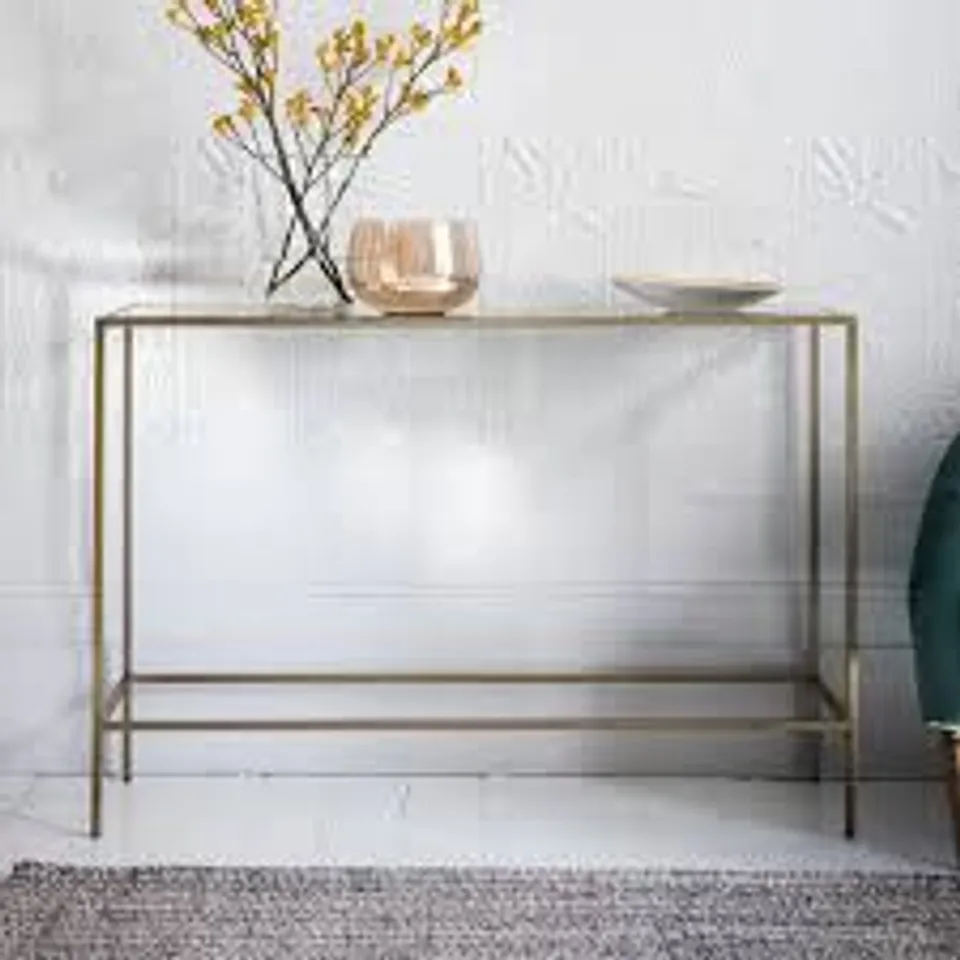 BOXED ROTHBURY BRONZE CONSOLE TABLE